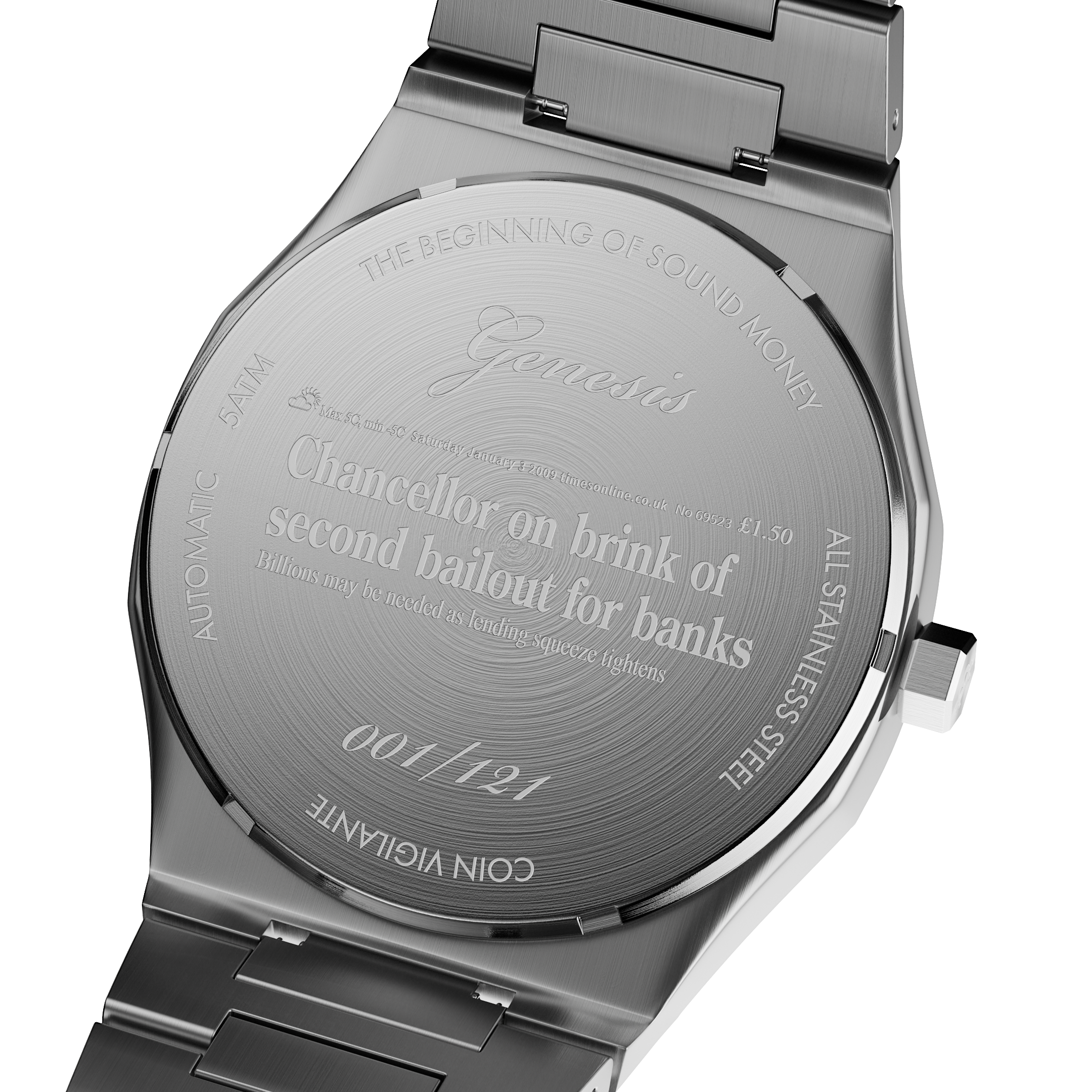 Bitcoin Genesis Edition Watch